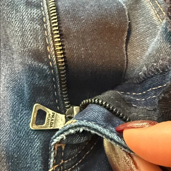 Auth PRADA Classic Bootcut stretch Blue Women's Jeans sz 30 original $300